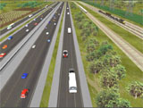 Artist's rendition of Texas Superhighway - Texas DOT